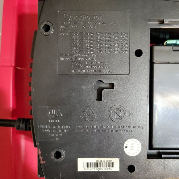 CyberPower CP825LCD Intelligent UPS 825VA Desktop Battery Backup Power Supply - Picture 9 of 11